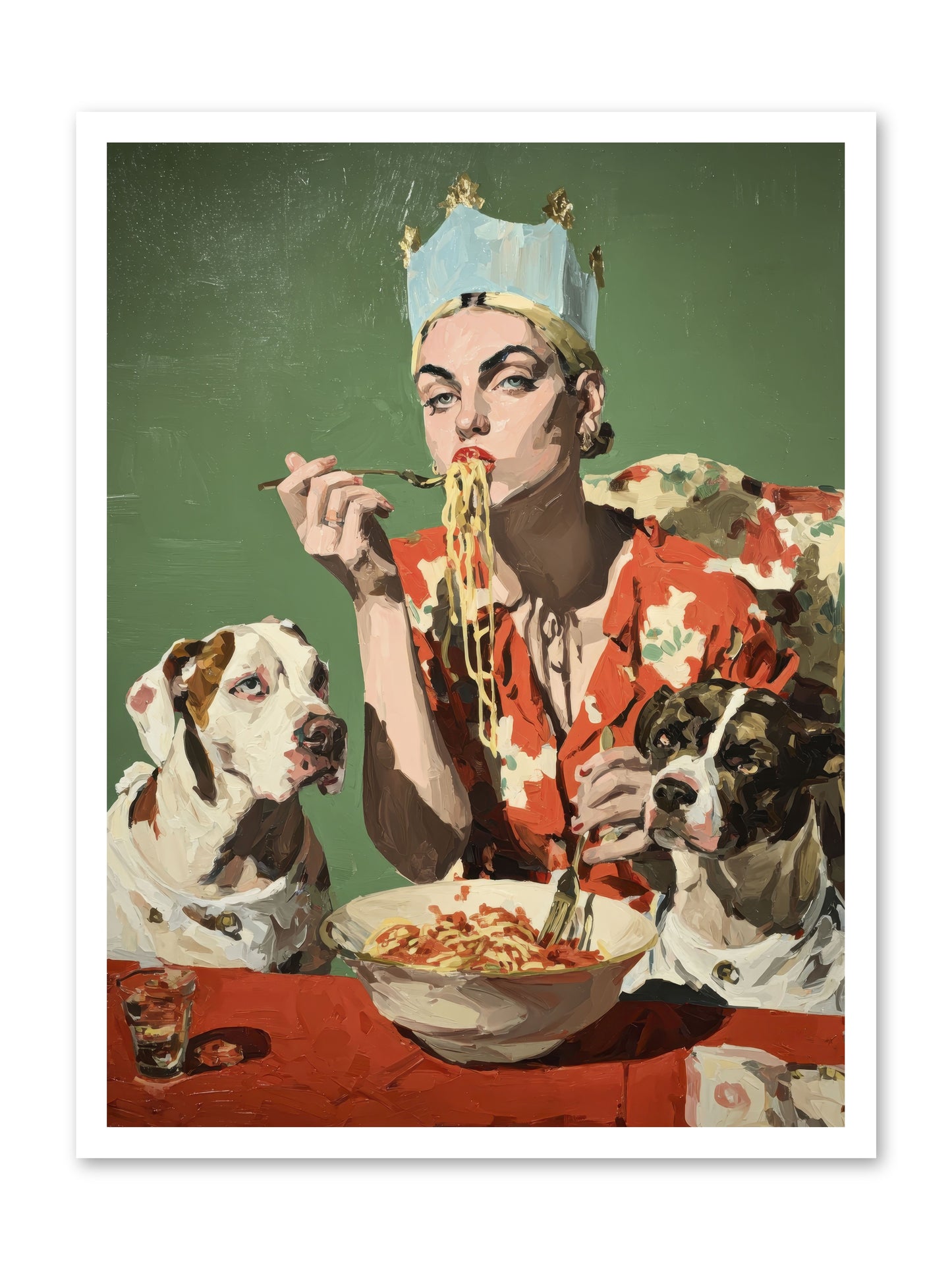 Her Majesty Of Lazy Afternoons -- Loose Canvas Print 24x32
