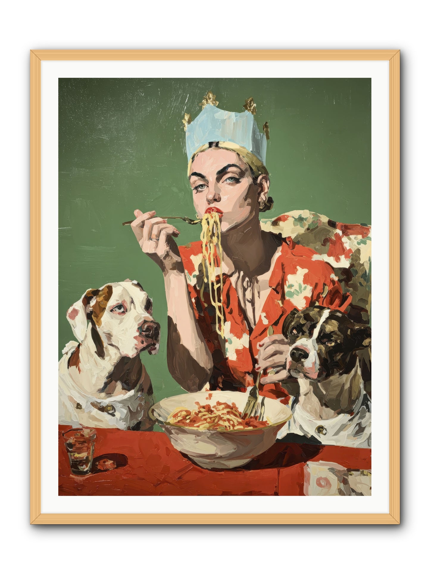 Her Majesty Of Lazy Afternoons -- Framed Print - Natural 36x48