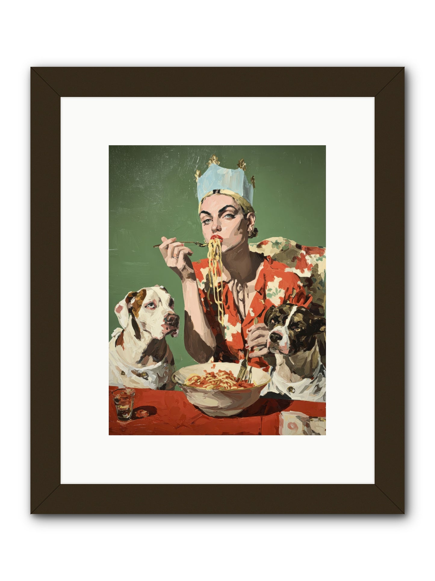 Her Majesty Of Lazy Afternoons -- Framed Print - Black 9x12