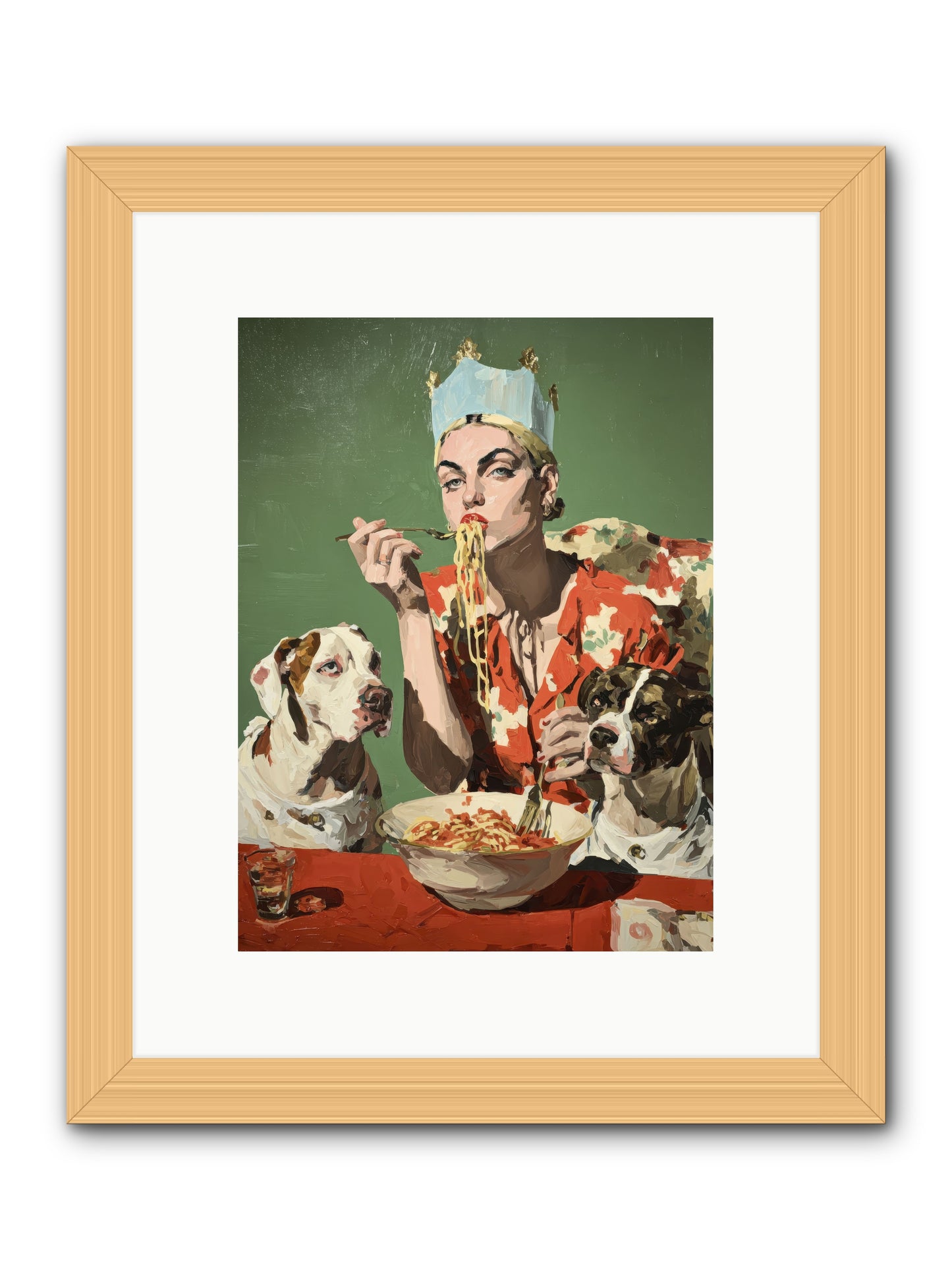 Her Majesty Of Lazy Afternoons -- Framed Print - Natural 9x12