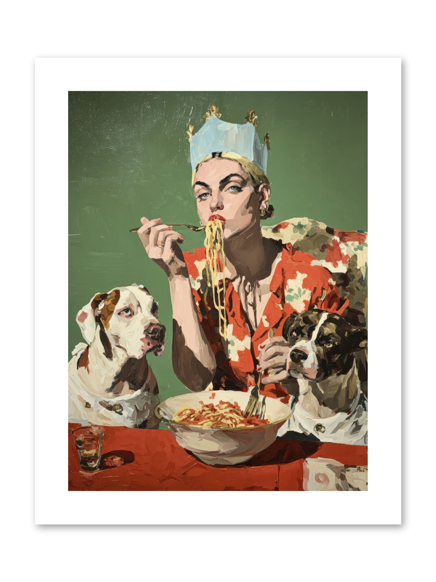 Her Majesty Of Lazy Afternoons -- Paper Print 9x12