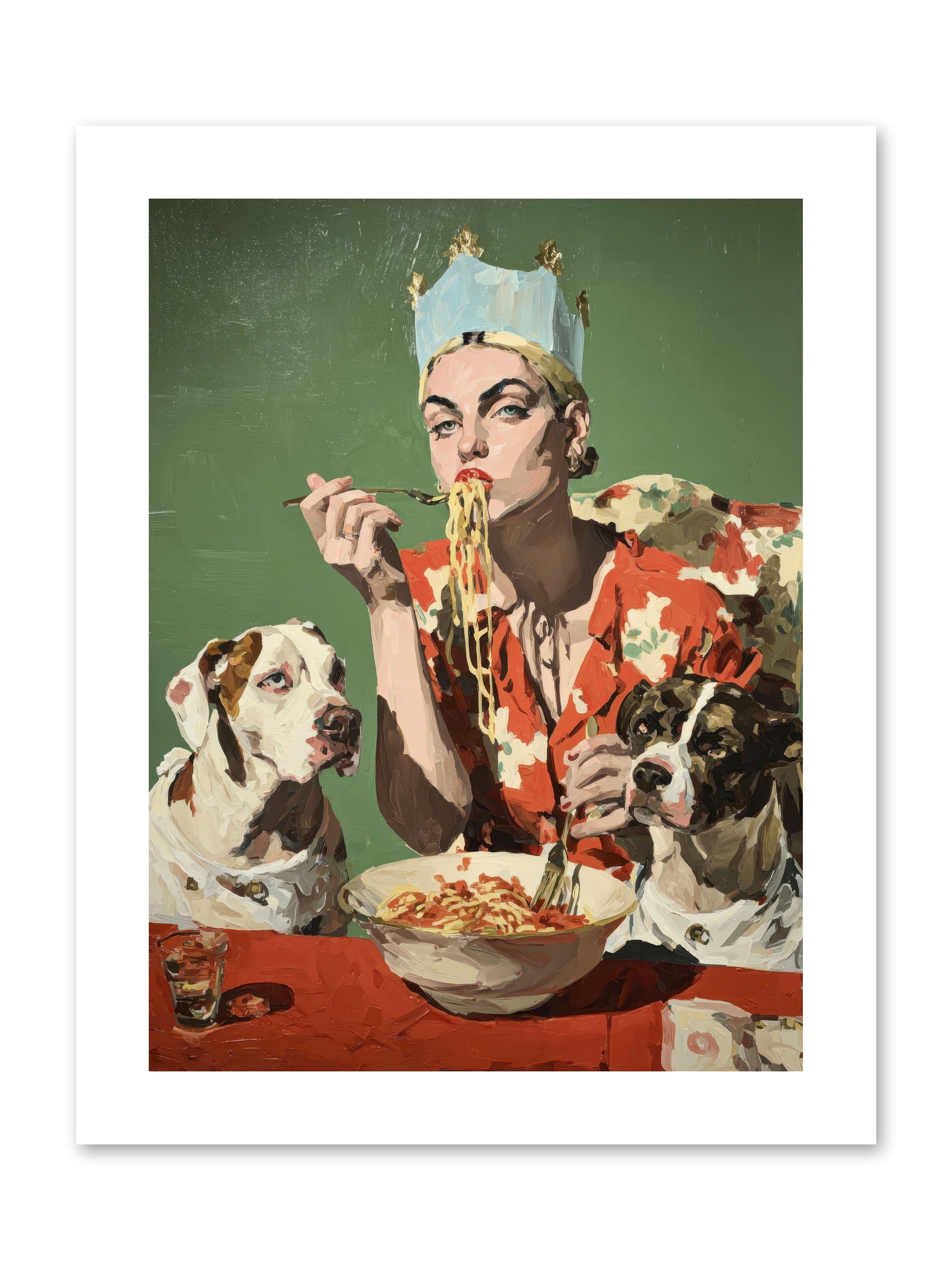 Her Majesty Of Lazy Afternoons -- Paper Print 9x12