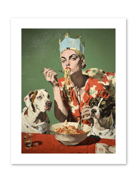 Her Majesty Of Lazy Afternoons -- Paper Print 9x12