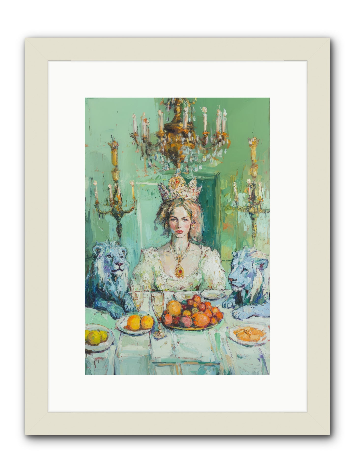 Her Majesty's Lapis Legion -- Framed Print - White 10x15
