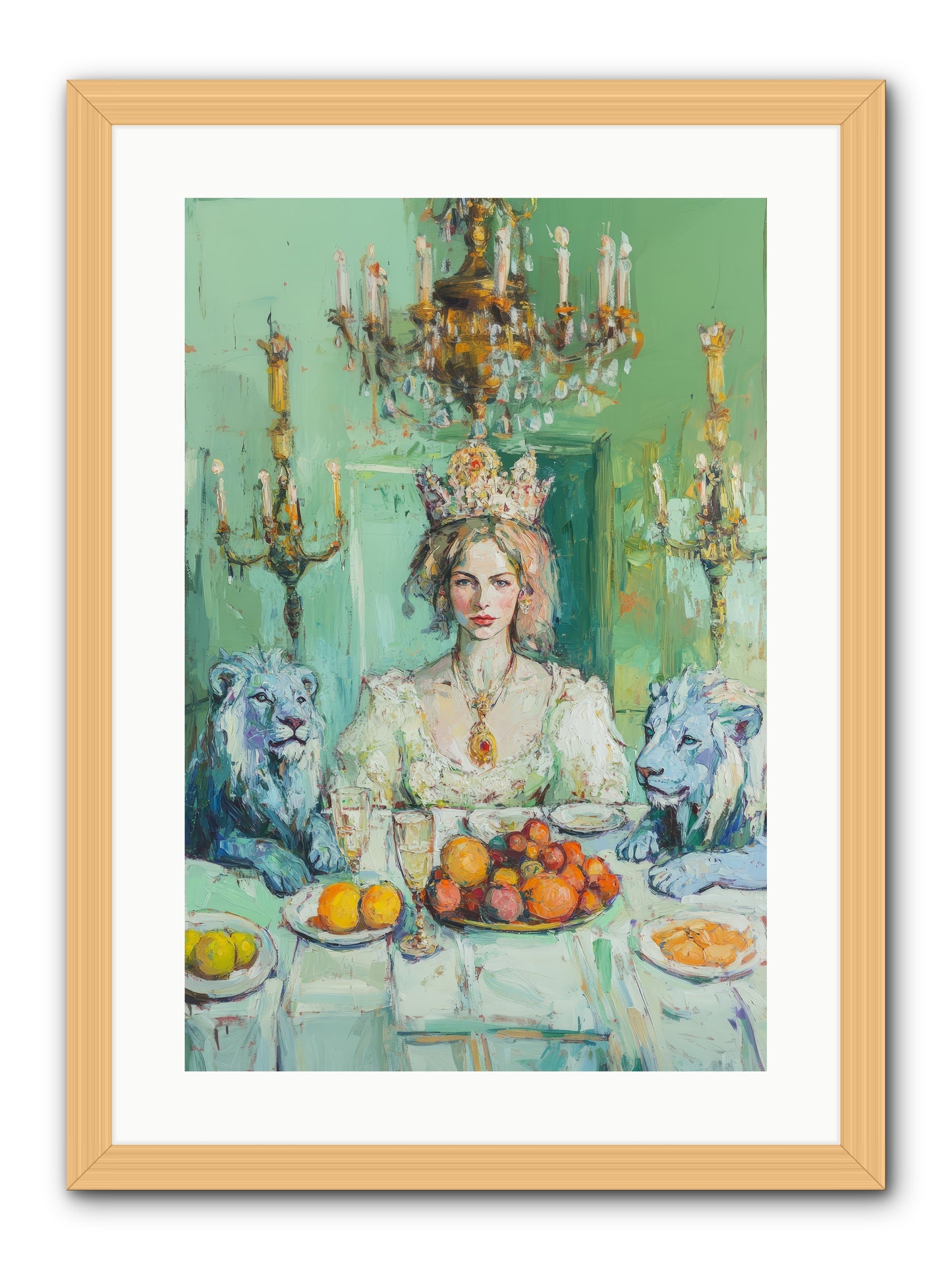 Her Majesty's Lapis Legion -- Framed Print - Natural 16x24
