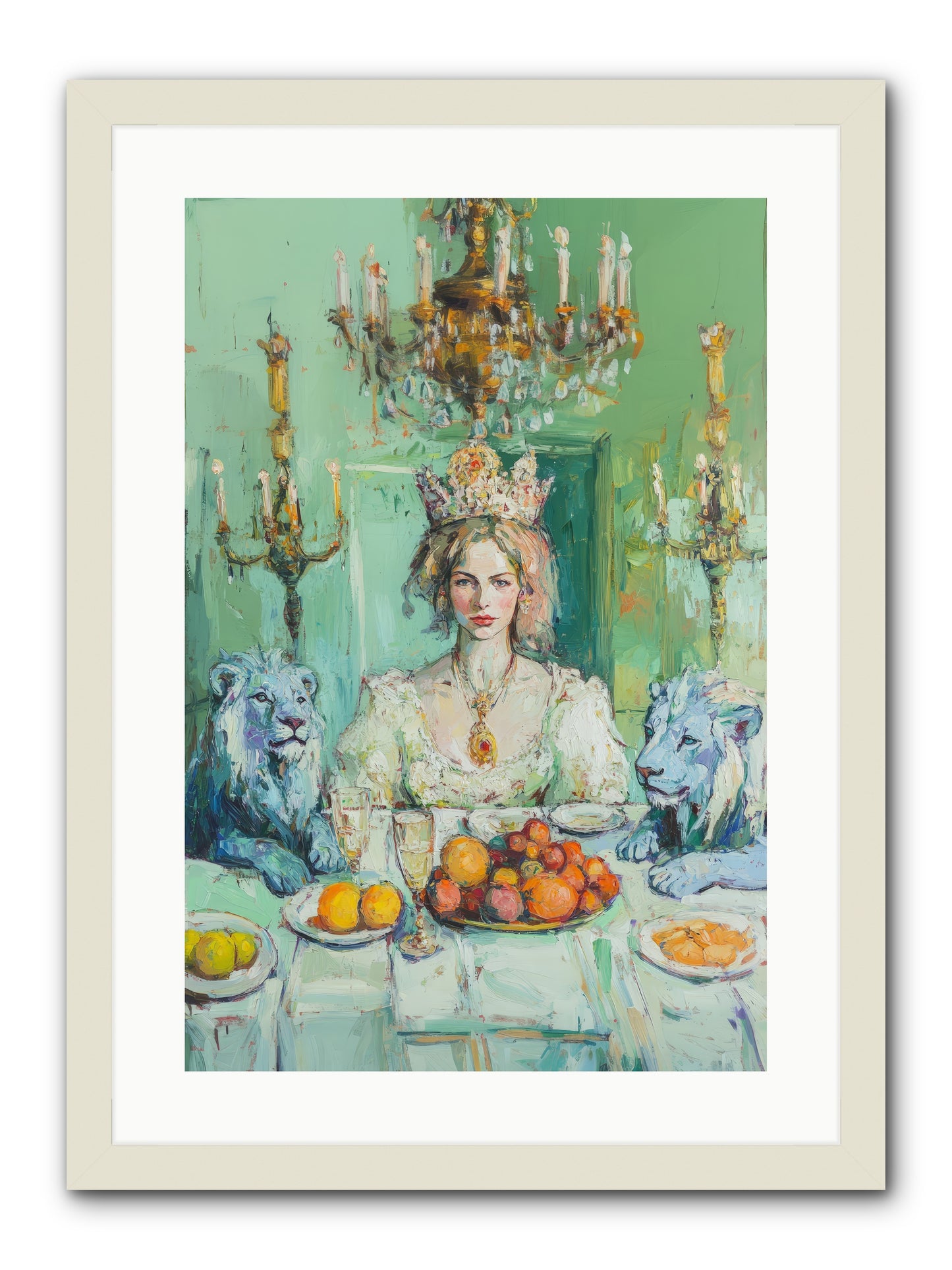 Her Majesty's Lapis Legion -- Framed Print - White 16x24