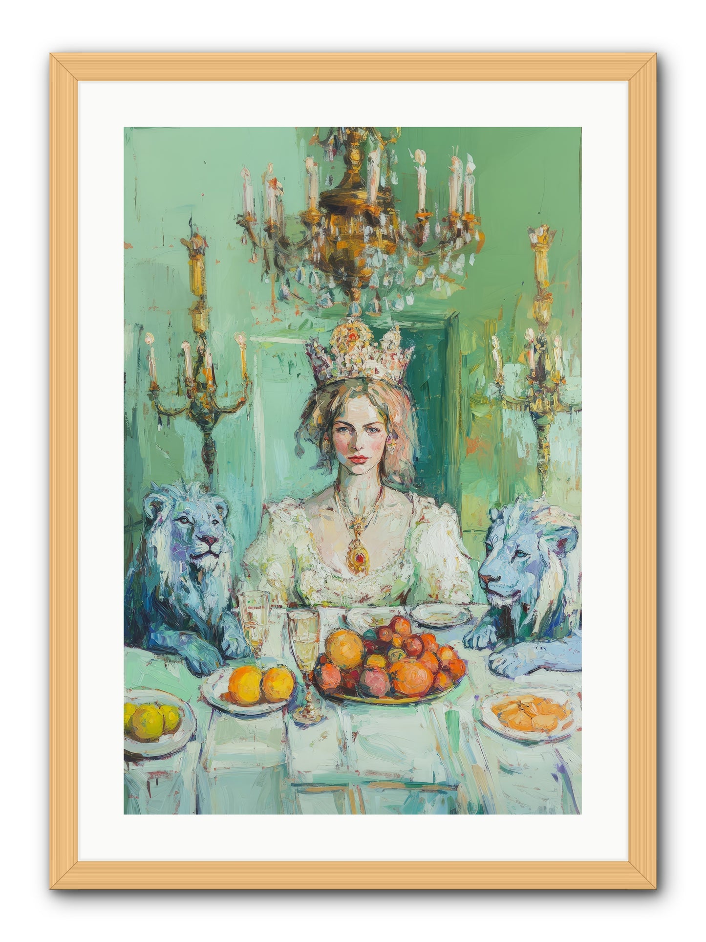 Her Majesty's Lapis Legion -- Framed Print - Natural 20x30