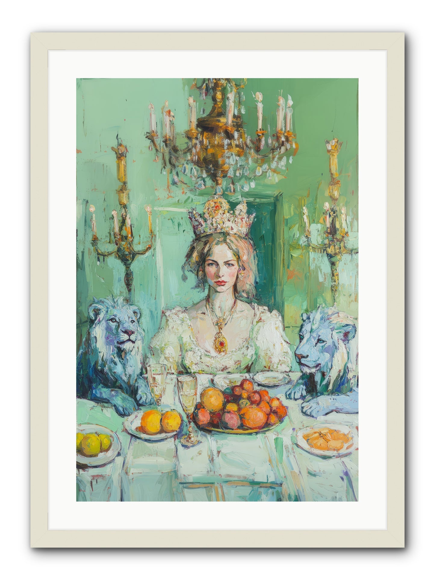 Her Majesty's Lapis Legion -- Framed Print - White 20x30