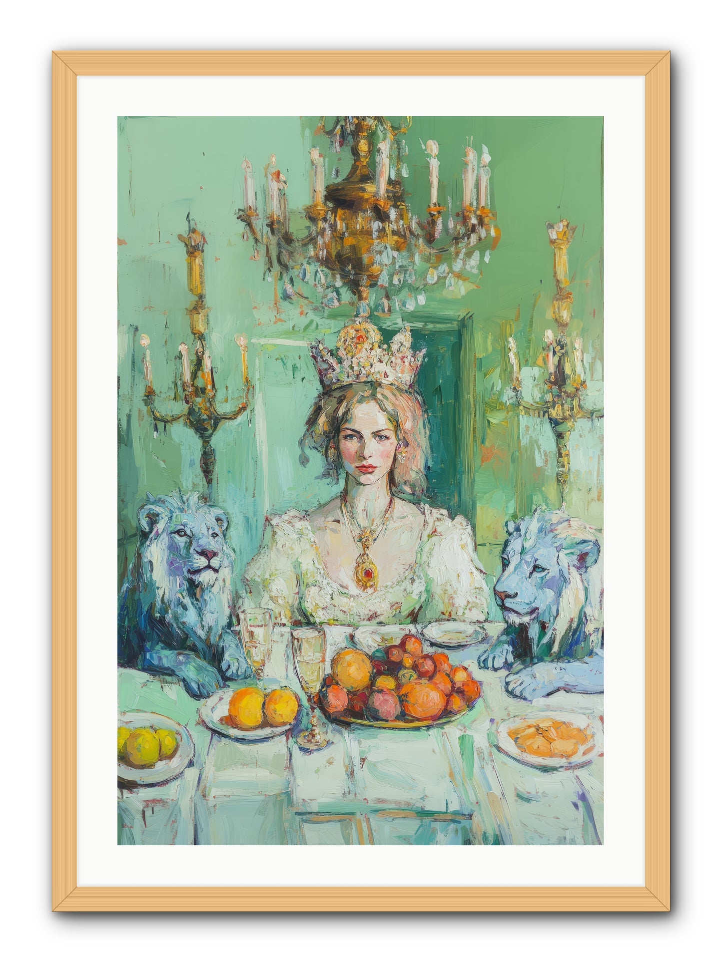 Her Majesty's Lapis Legion -- Framed Print - Natural 24x36