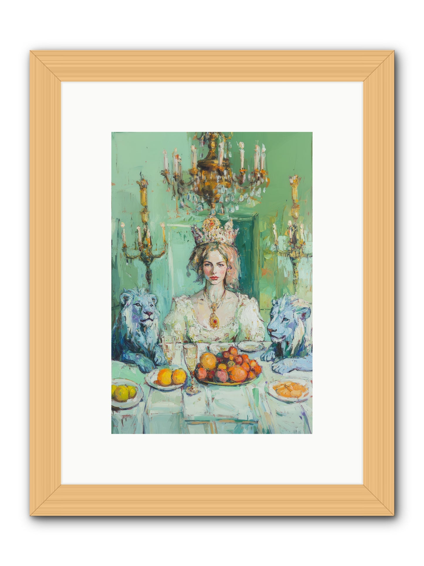 Her Majesty's Lapis Legion -- Framed Print - Natural 8x12