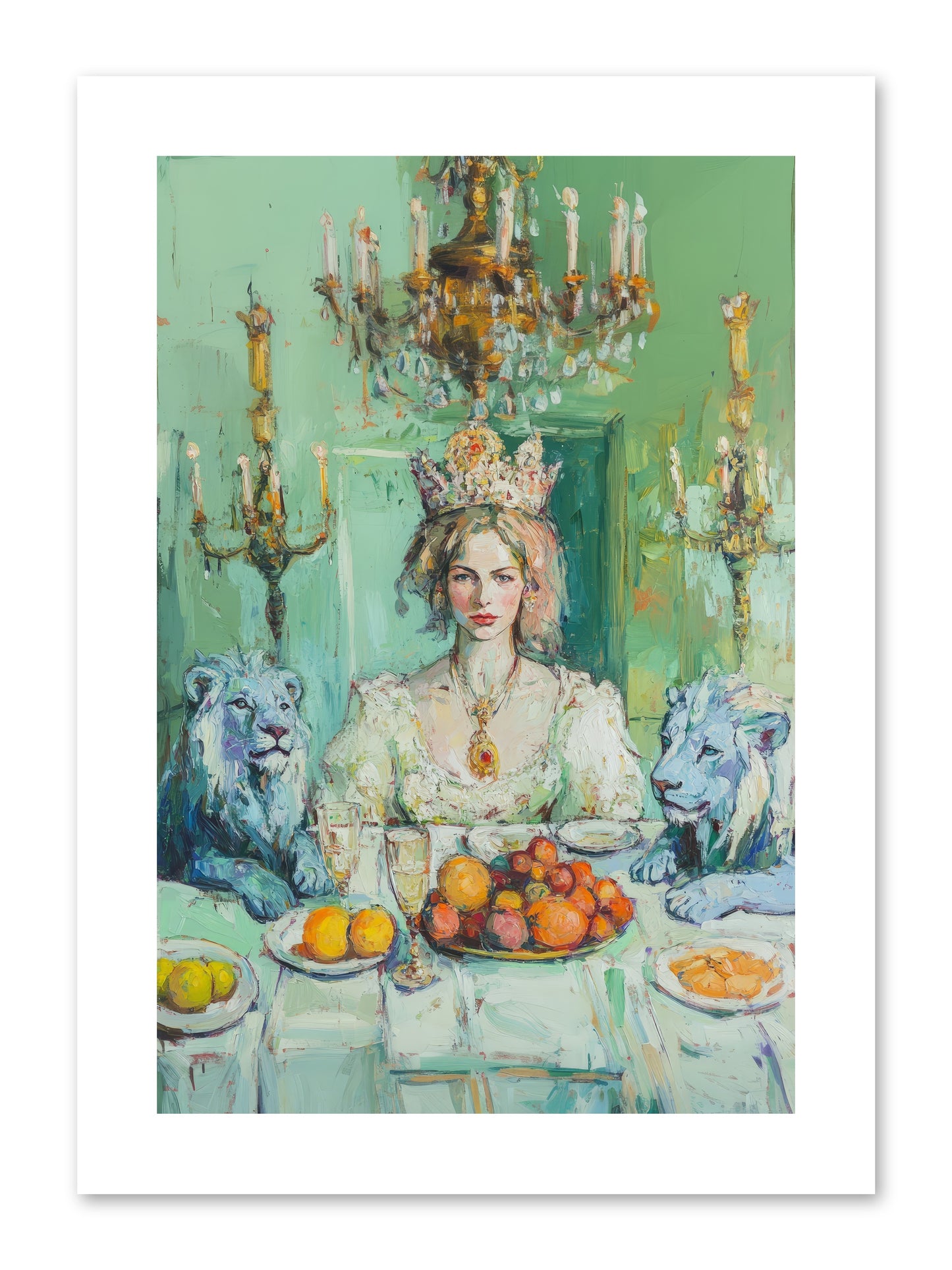 Her Majesty's Lapis Legion -- Loose Canvas Print 8x12