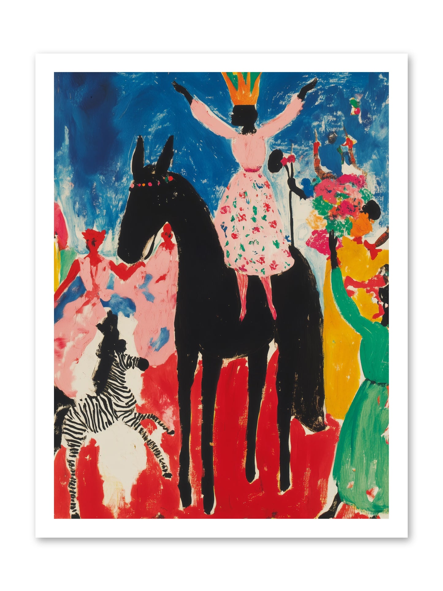 Her Majesty's Moon Parade -- Loose Canvas Print 18x24