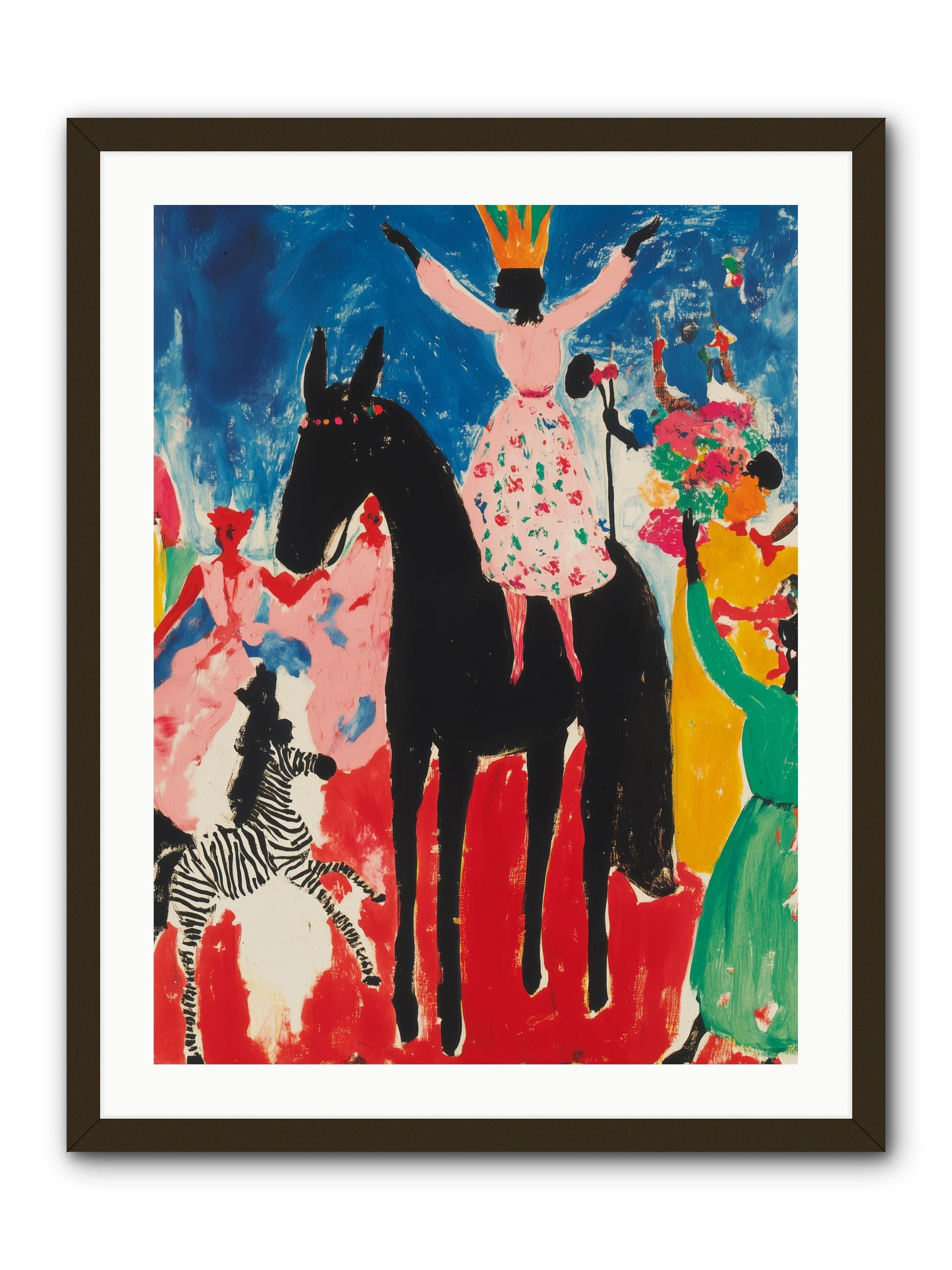 Her Majesty's Moon Parade -- Framed Print - Black 24x32