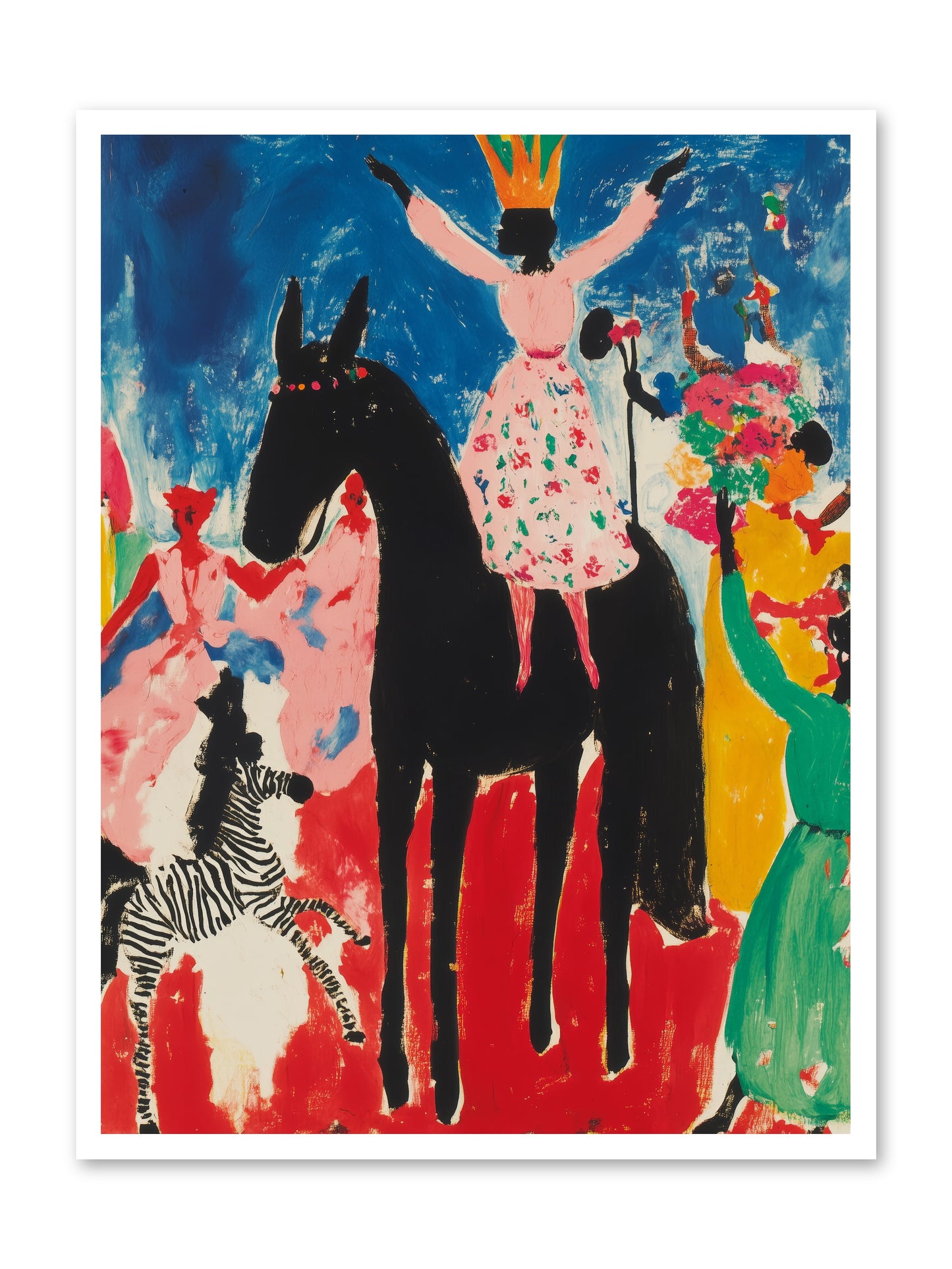 Her Majesty's Moon Parade -- Loose Canvas Print 30x40