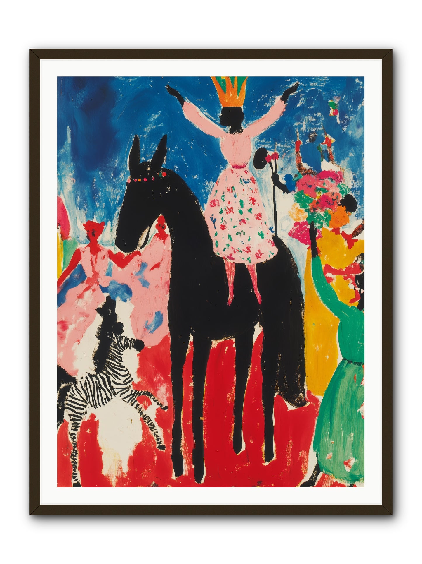 Her Majesty's Moon Parade -- Framed Print - Black 36x48