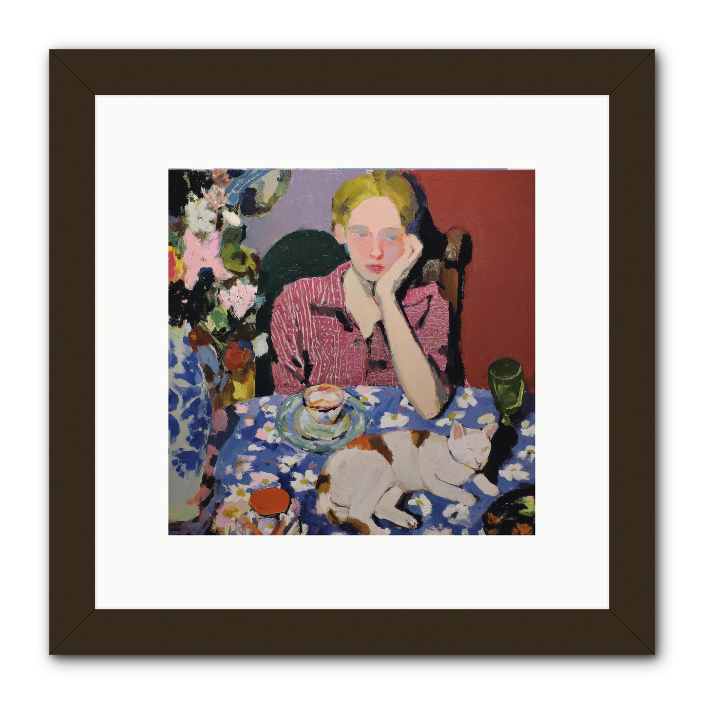 Her Terms -- Framed Print - Black 10x10