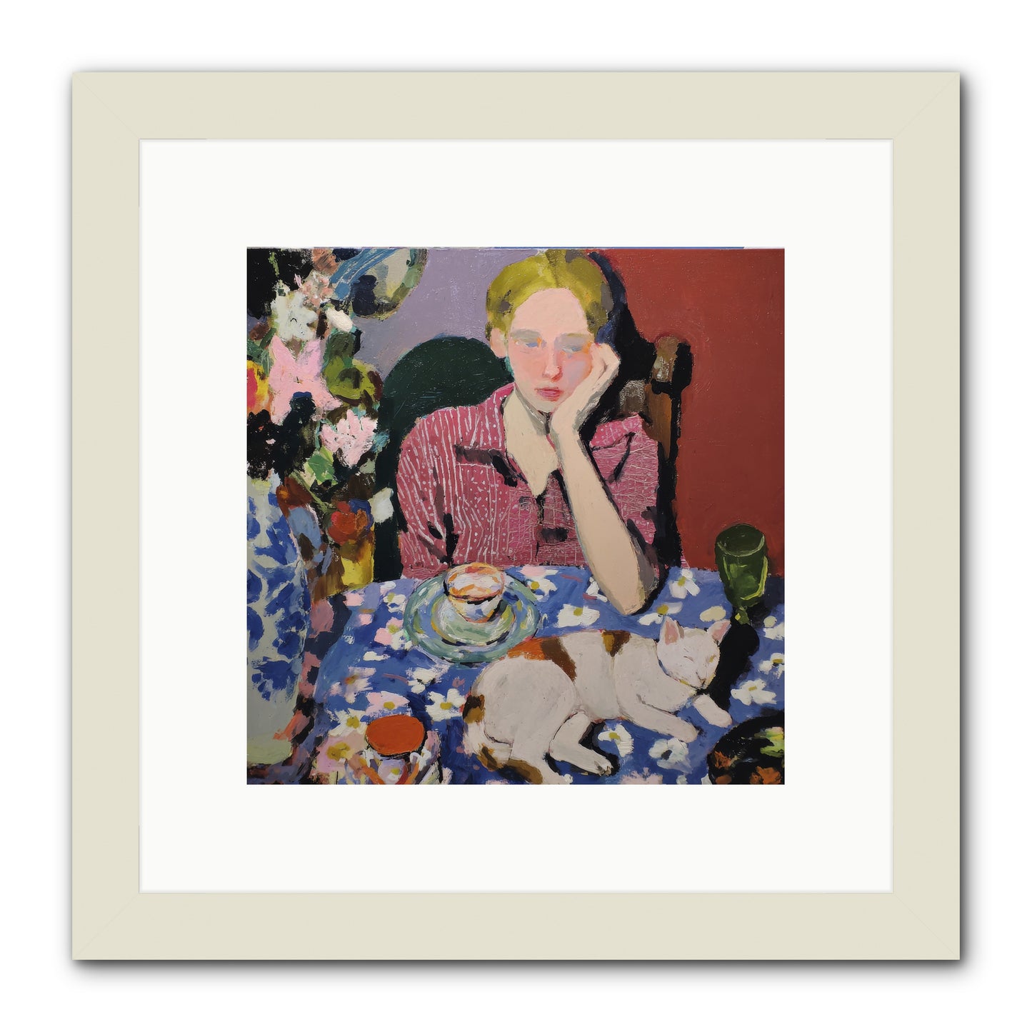 Her Terms -- Framed Print - White 10x10