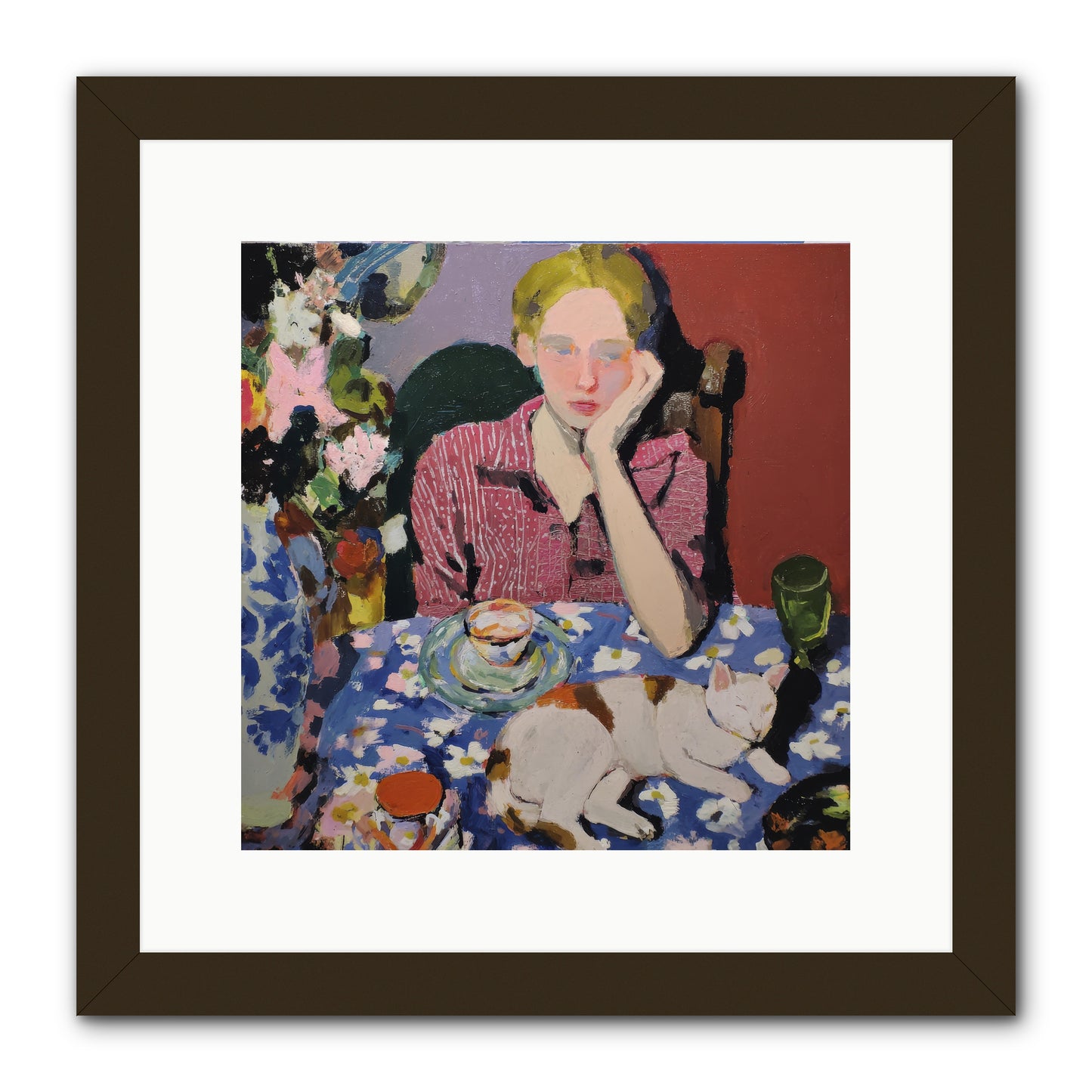 Her Terms -- Framed Print - Black 12x12