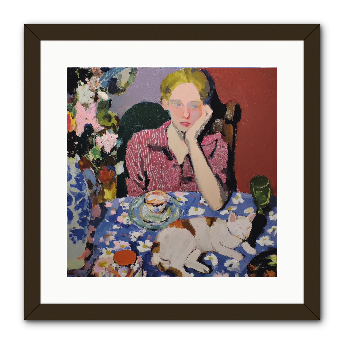 Her Terms -- Framed Print - Black 16x16