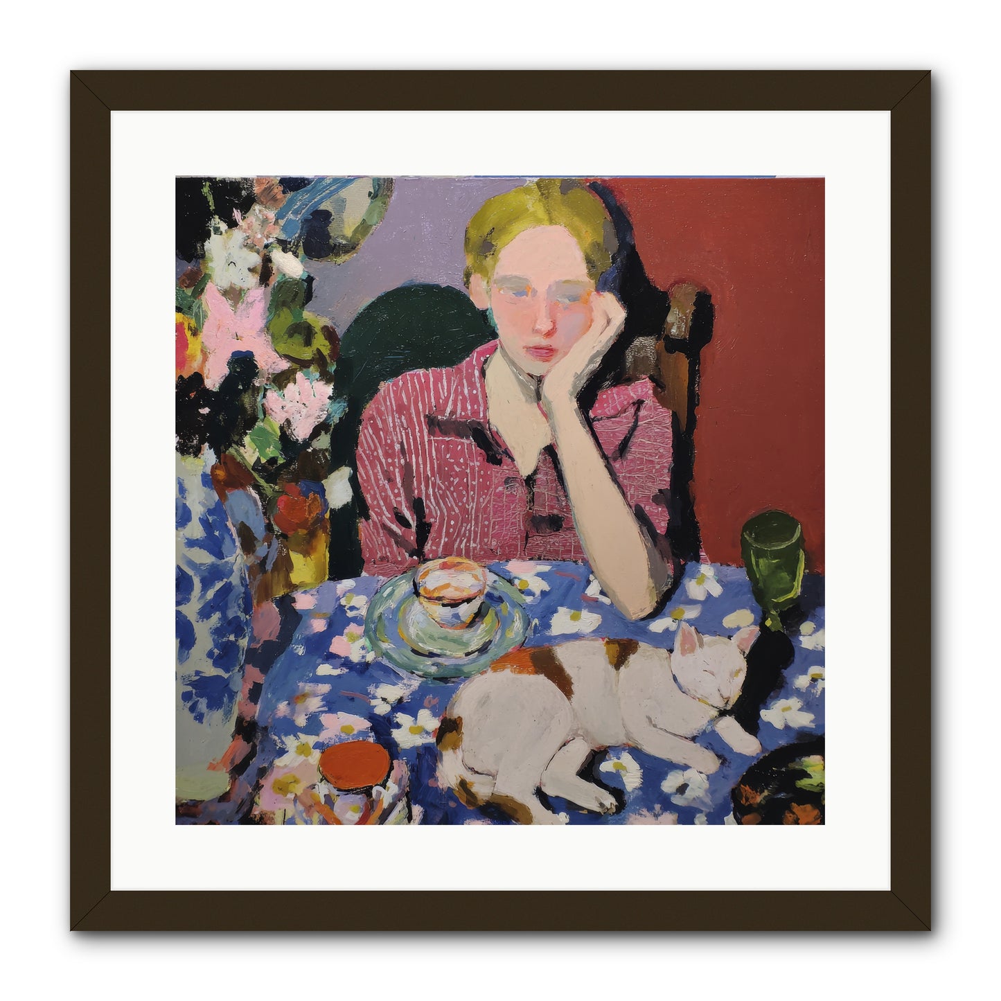 Her Terms -- Framed Print - Black 20x20