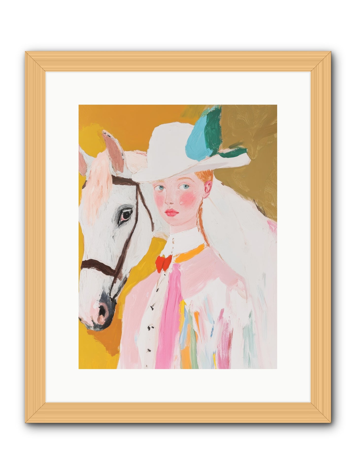 Hero's Return -- Framed Print - Natural 12x16