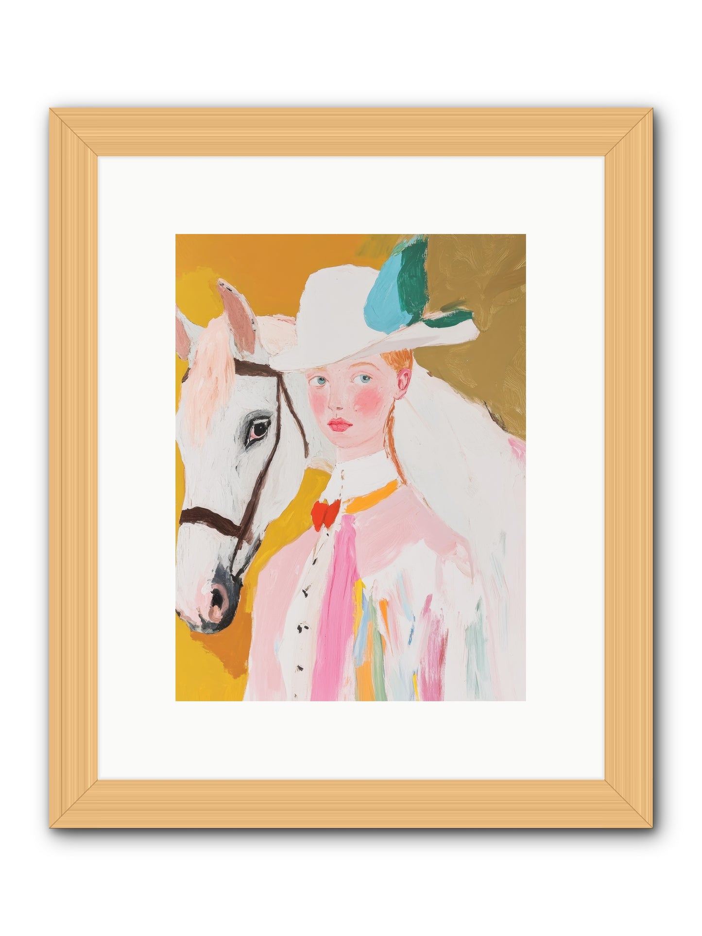 Hero's Return -- Framed Print - Natural 9x12