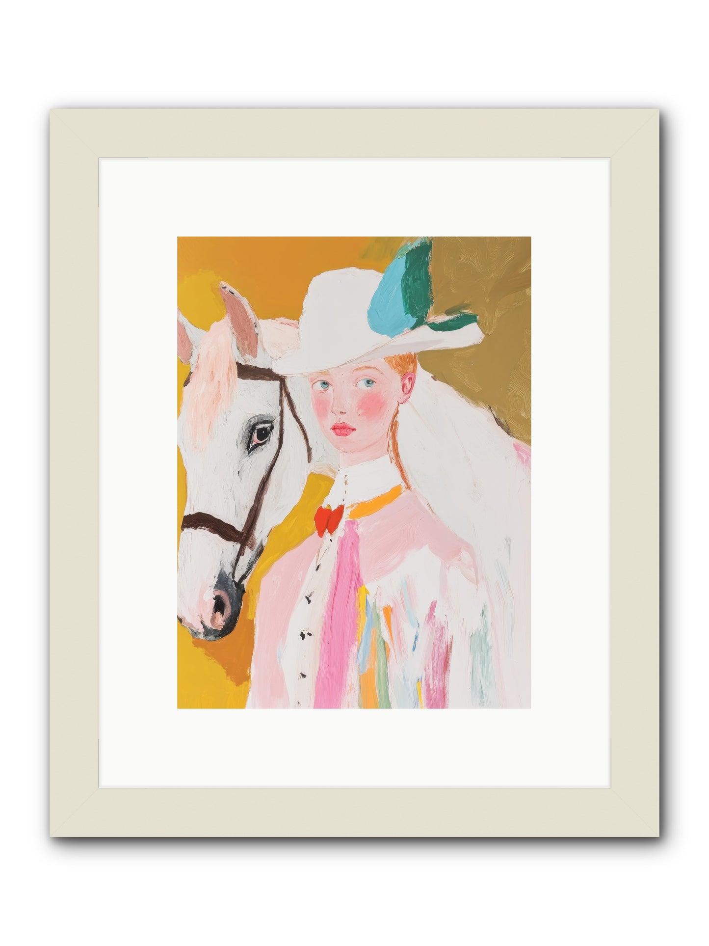 Hero's Return -- Framed Print - White 9x12