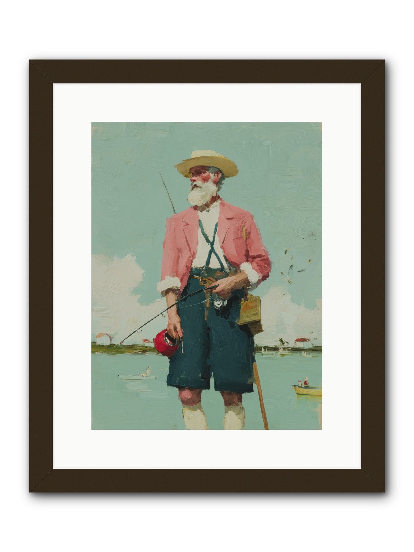 Hidden Catch -- Framed Print - Black 12x16