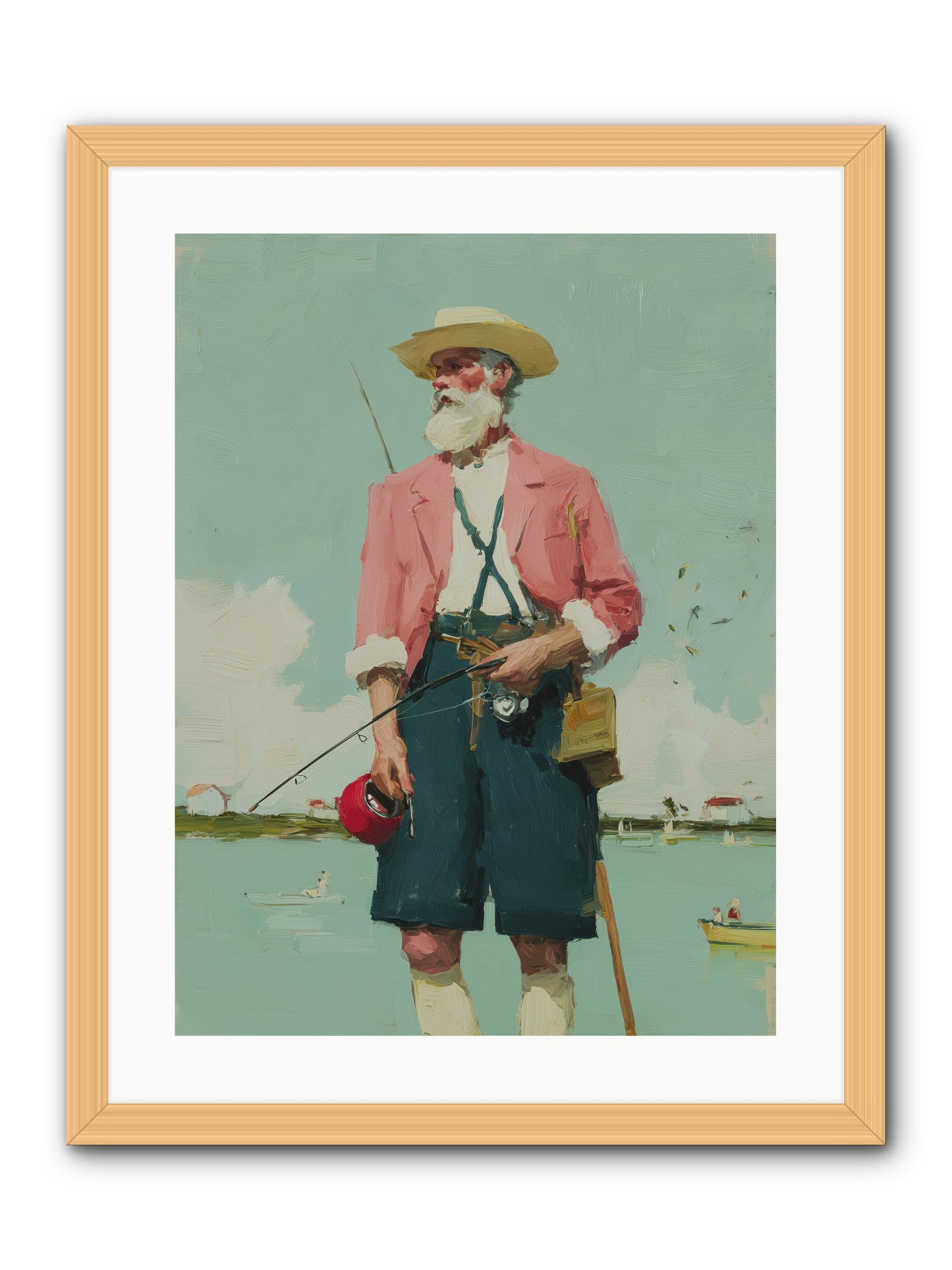 Hidden Catch -- Framed Print - Natural 18x24
