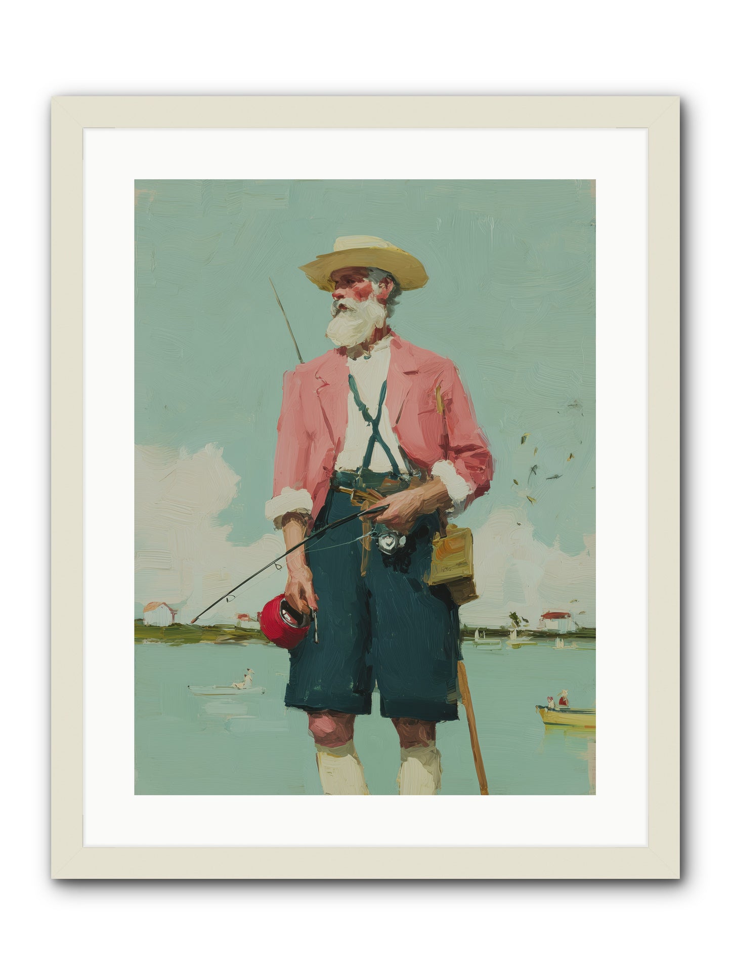 Hidden Catch -- Framed Print - White 18x24