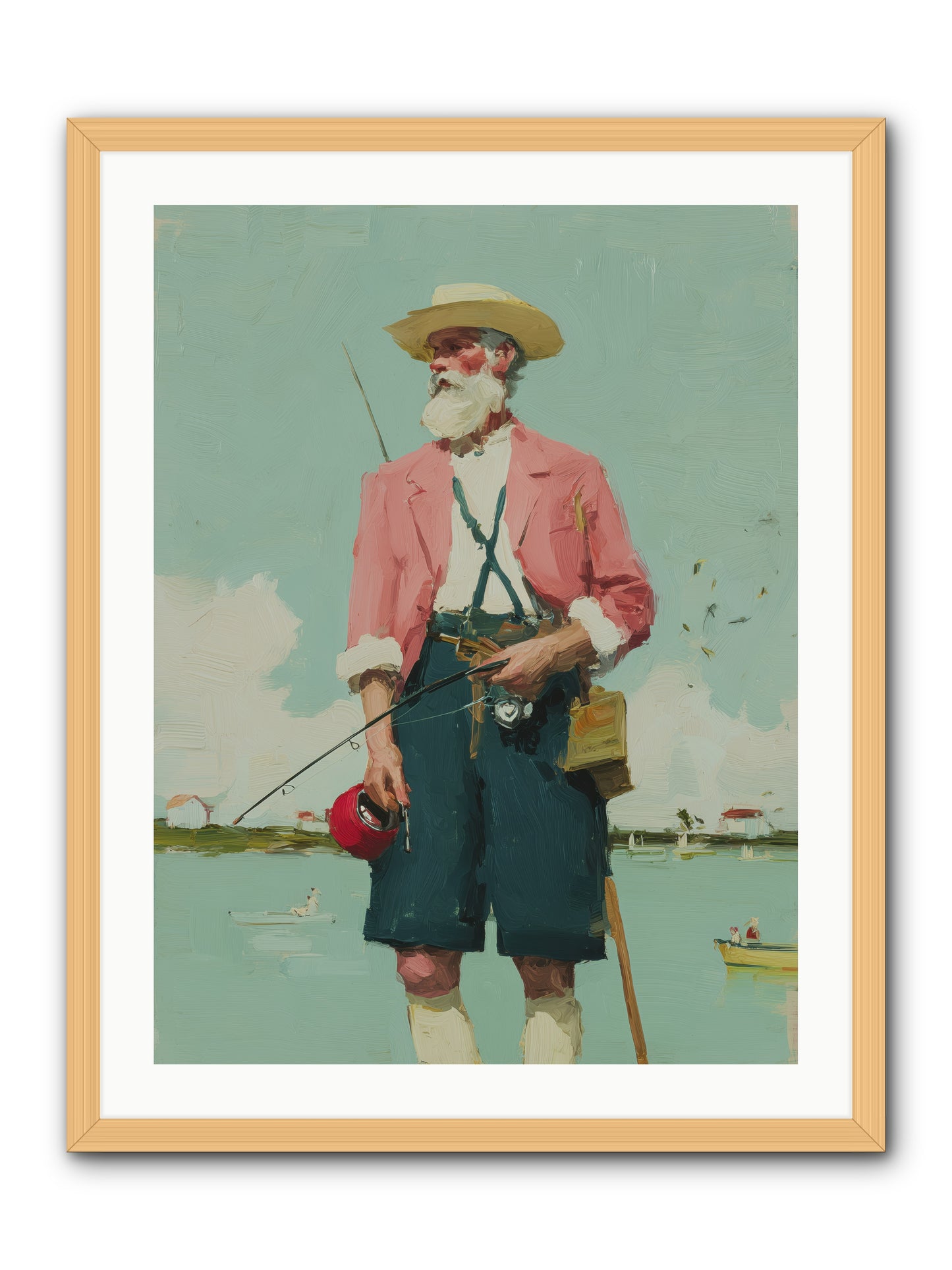 Hidden Catch -- Framed Print - Natural 24x32