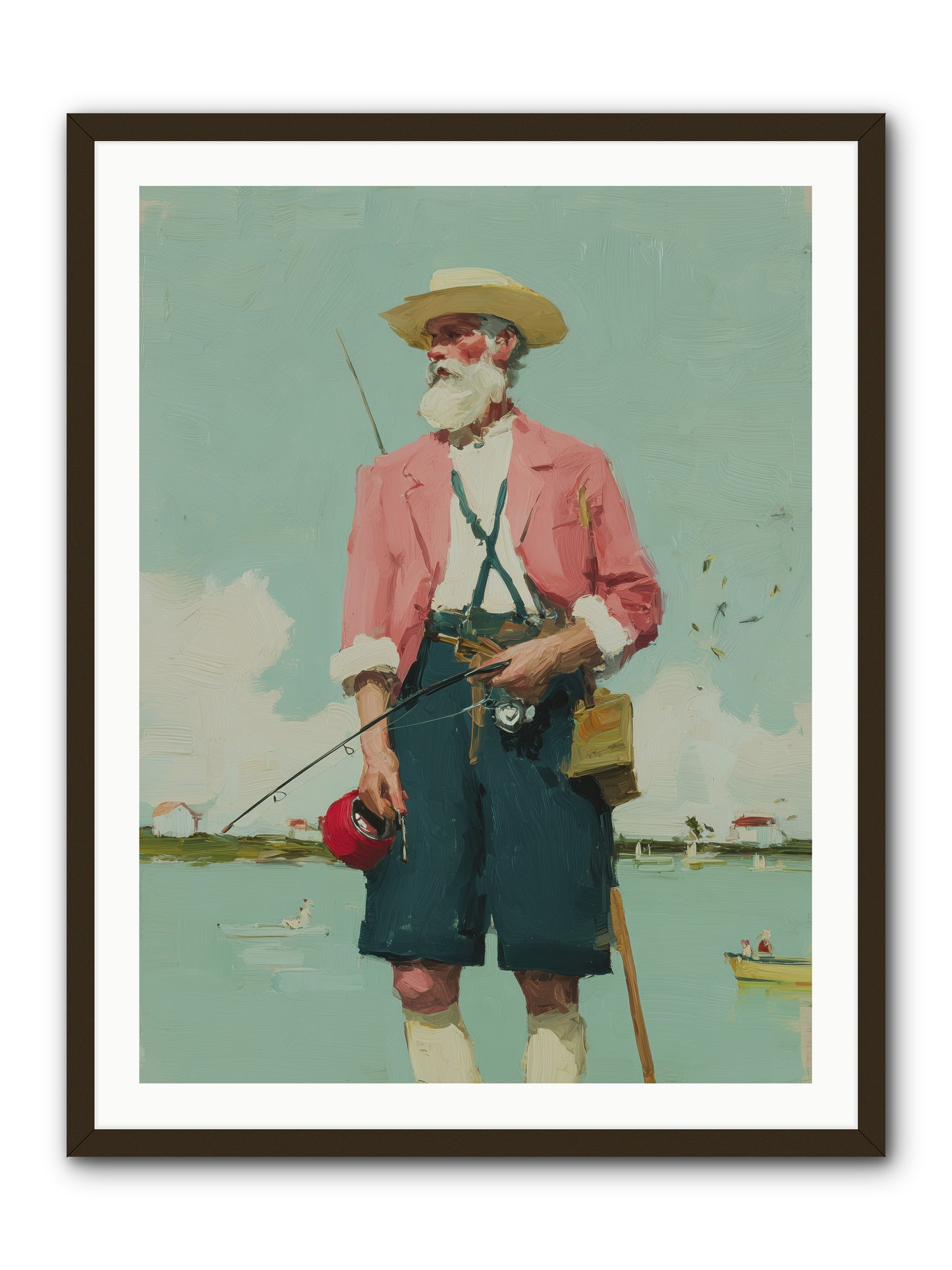 Hidden Catch -- Framed Print - Black 30x40