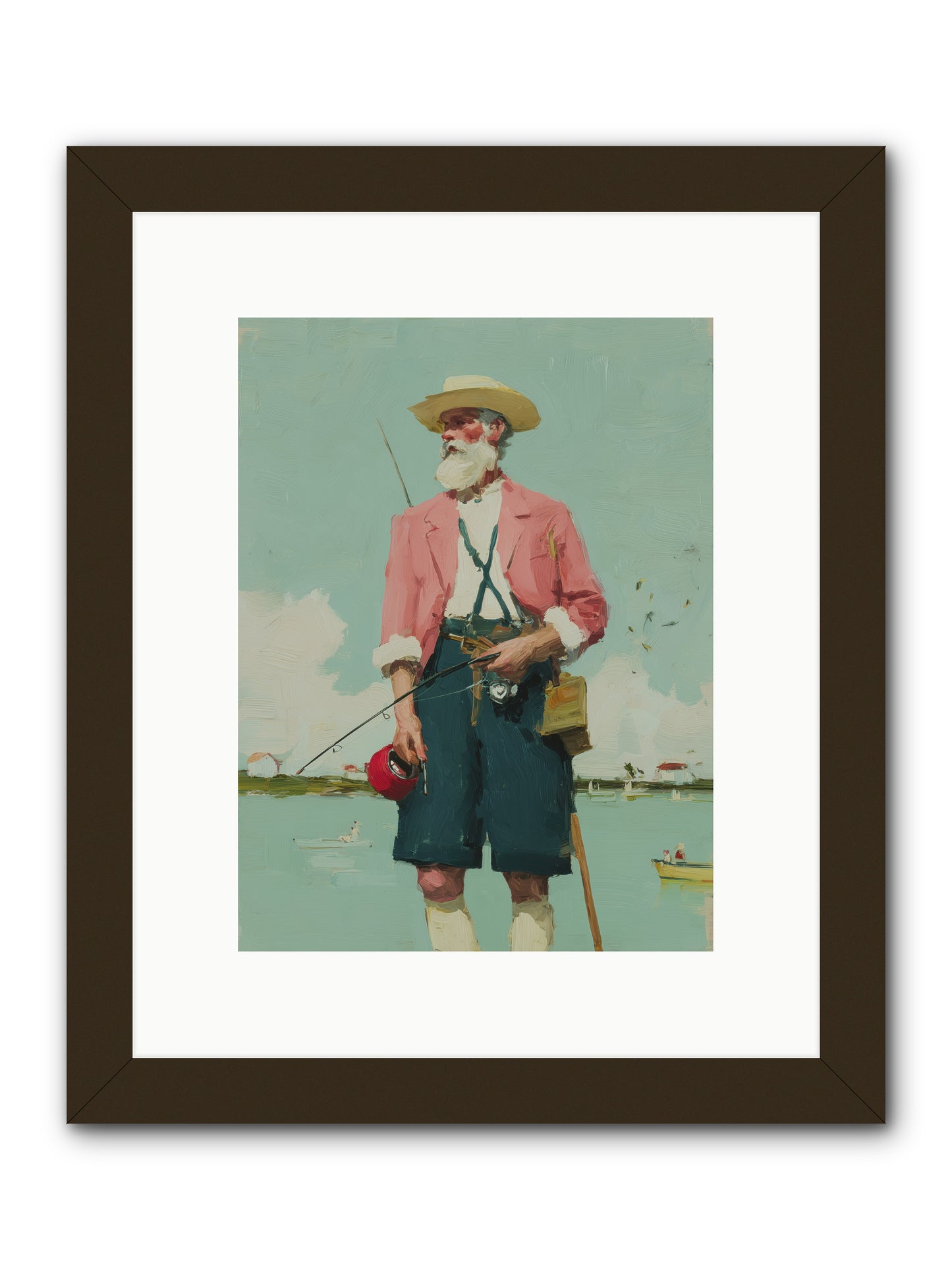 Hidden Catch -- Framed Print - Black 9x12