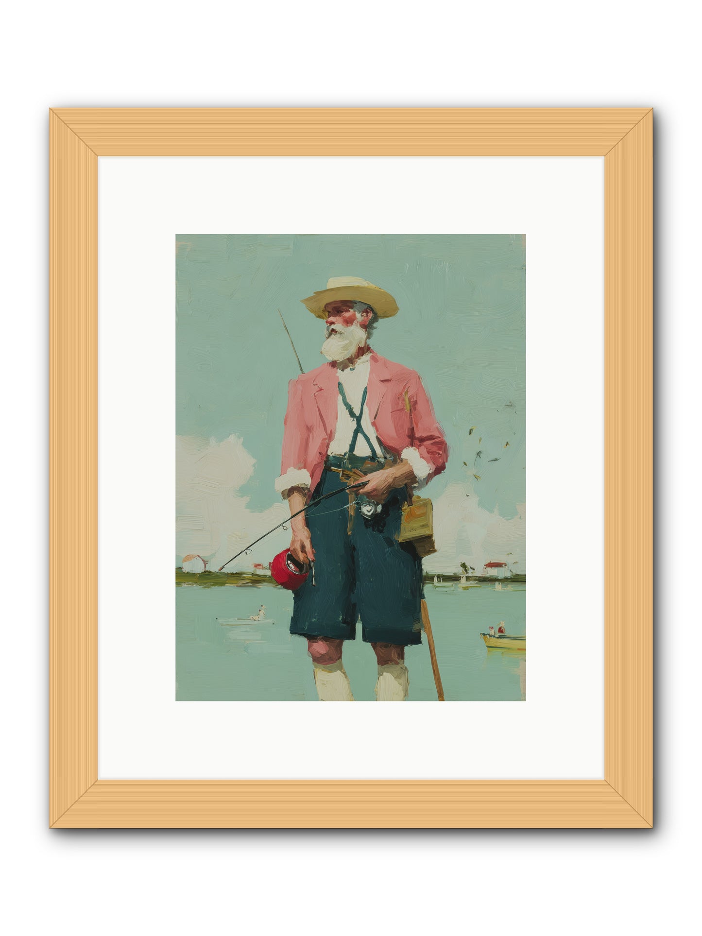 Hidden Catch -- Framed Print - Natural 9x12