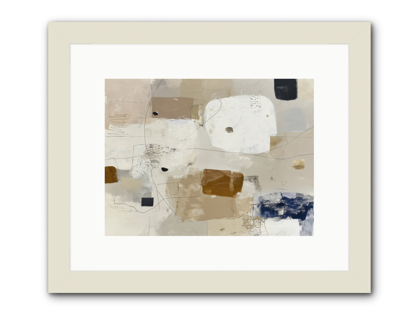 Hidden Current -- Framed Print - White 12x9