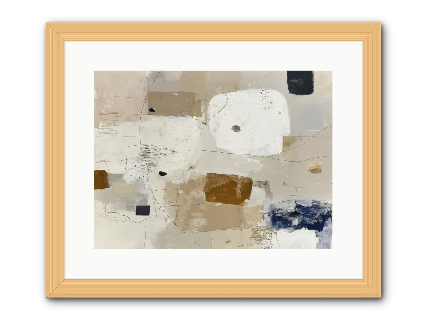 Hidden Current -- Framed Print - Natural 16x12