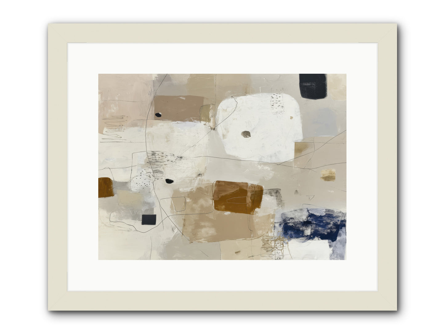 Hidden Current -- Framed Print - White 16x12