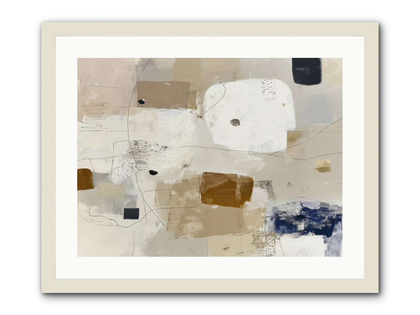 Hidden Current -- Framed Print - White 24x18