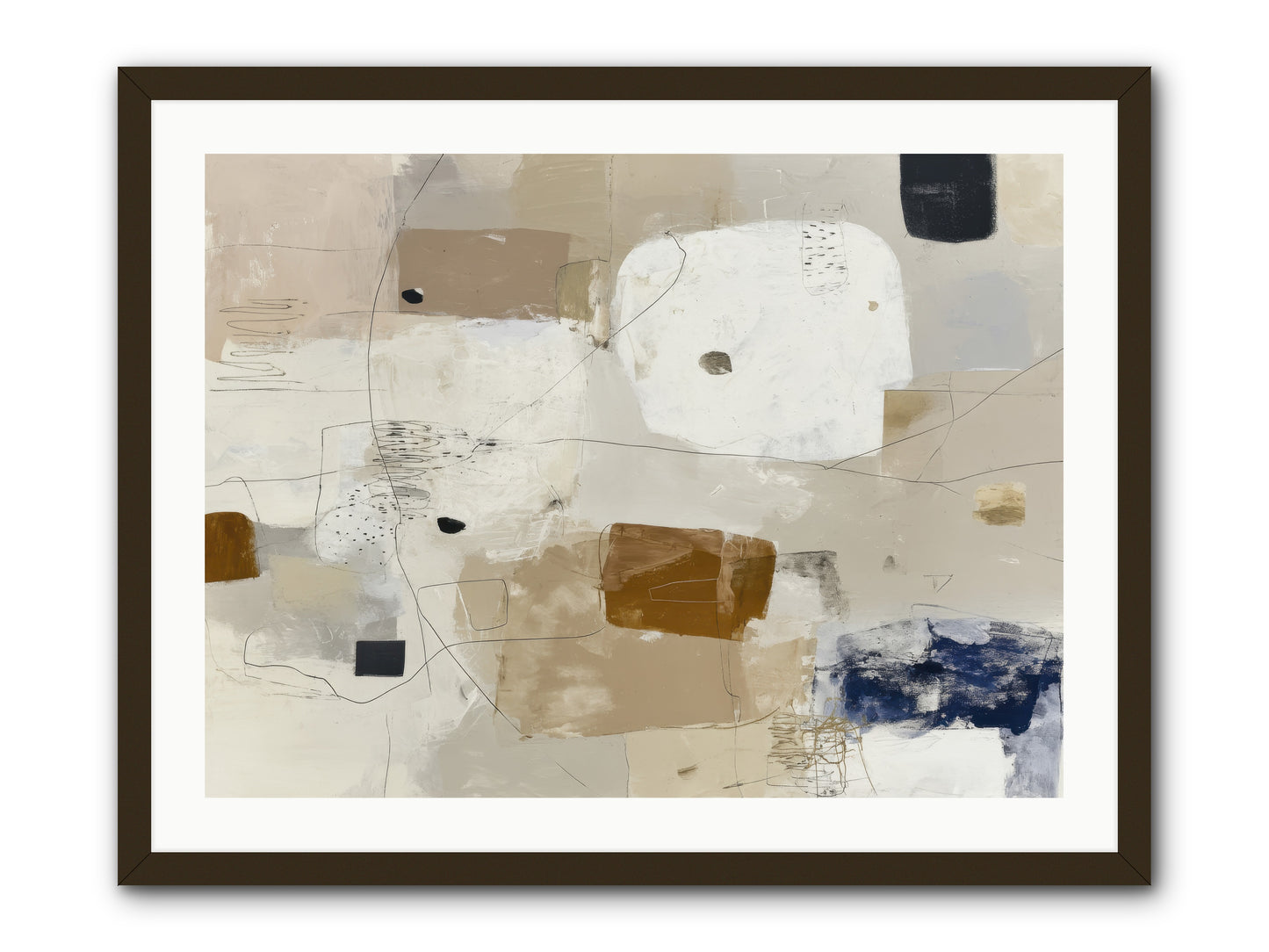 Hidden Current -- Framed Print - Black 32x24