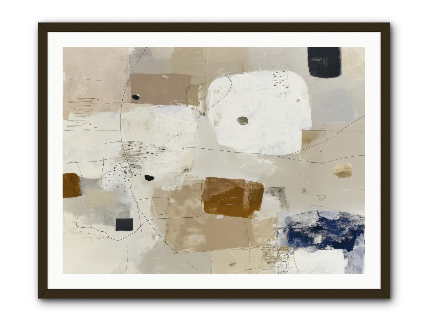 Hidden Current -- Framed Print - Black 40x30