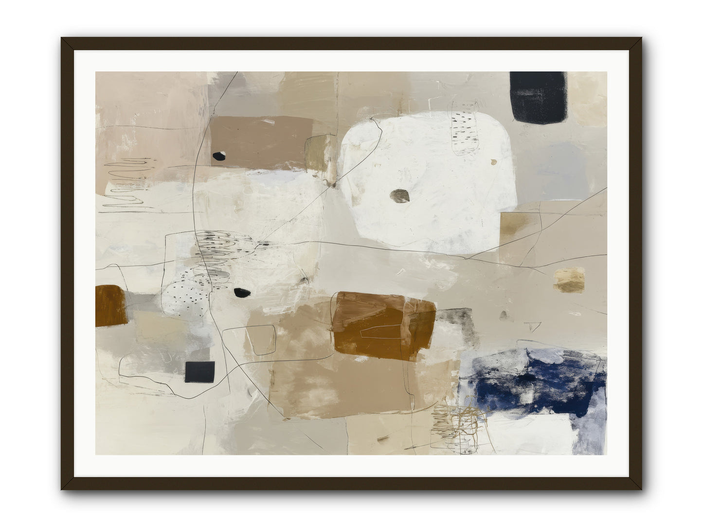 Hidden Current -- Framed Print - Black 48x36
