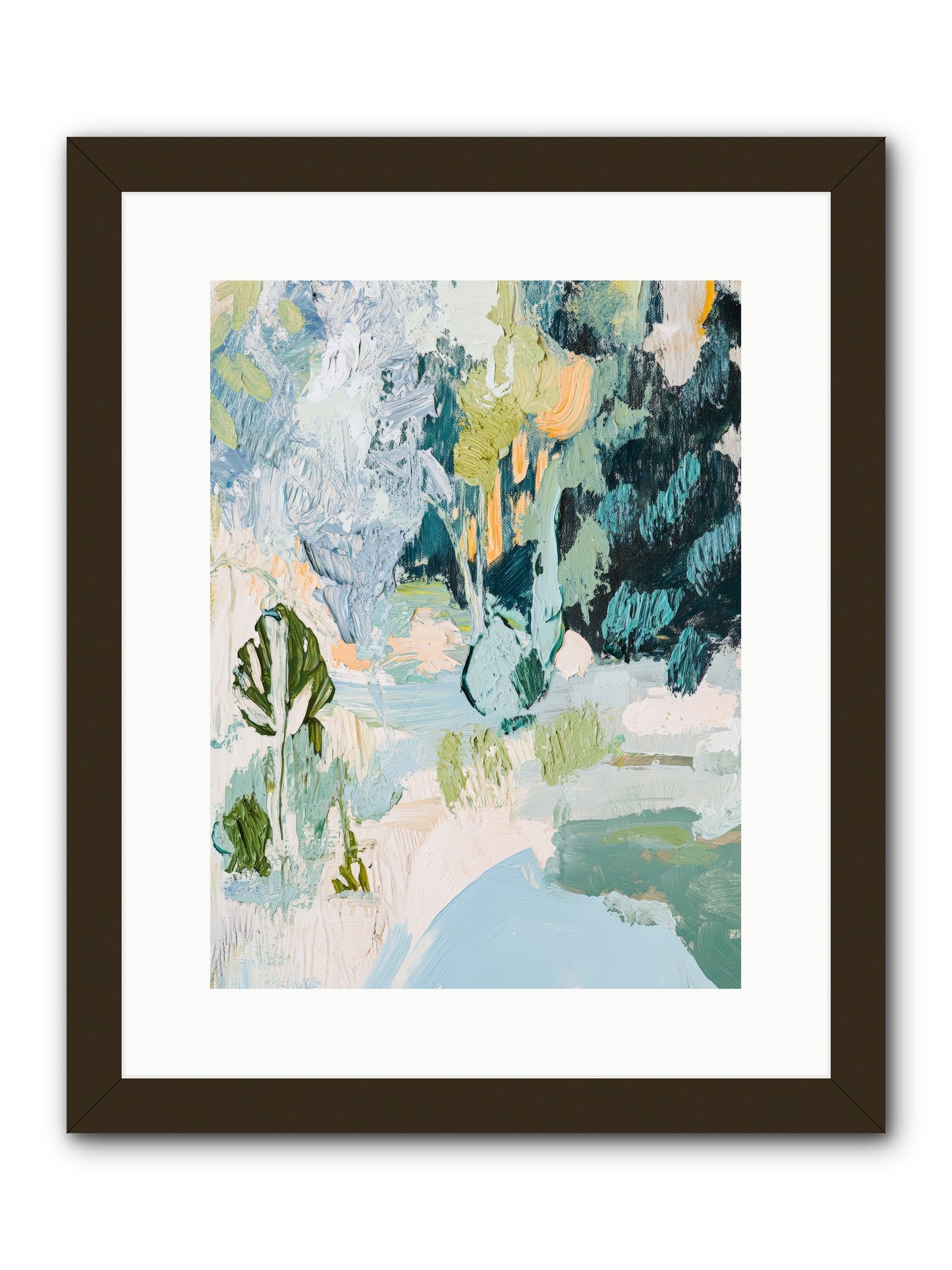 Hidden Forest Corridor -- Framed Print - Black 12x16