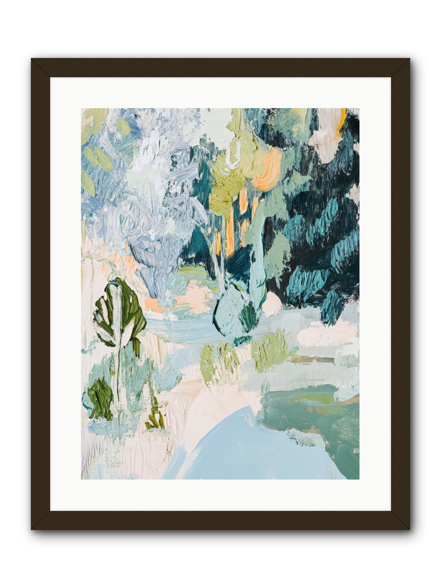 Hidden Forest Corridor -- Framed Print - Black 18x24