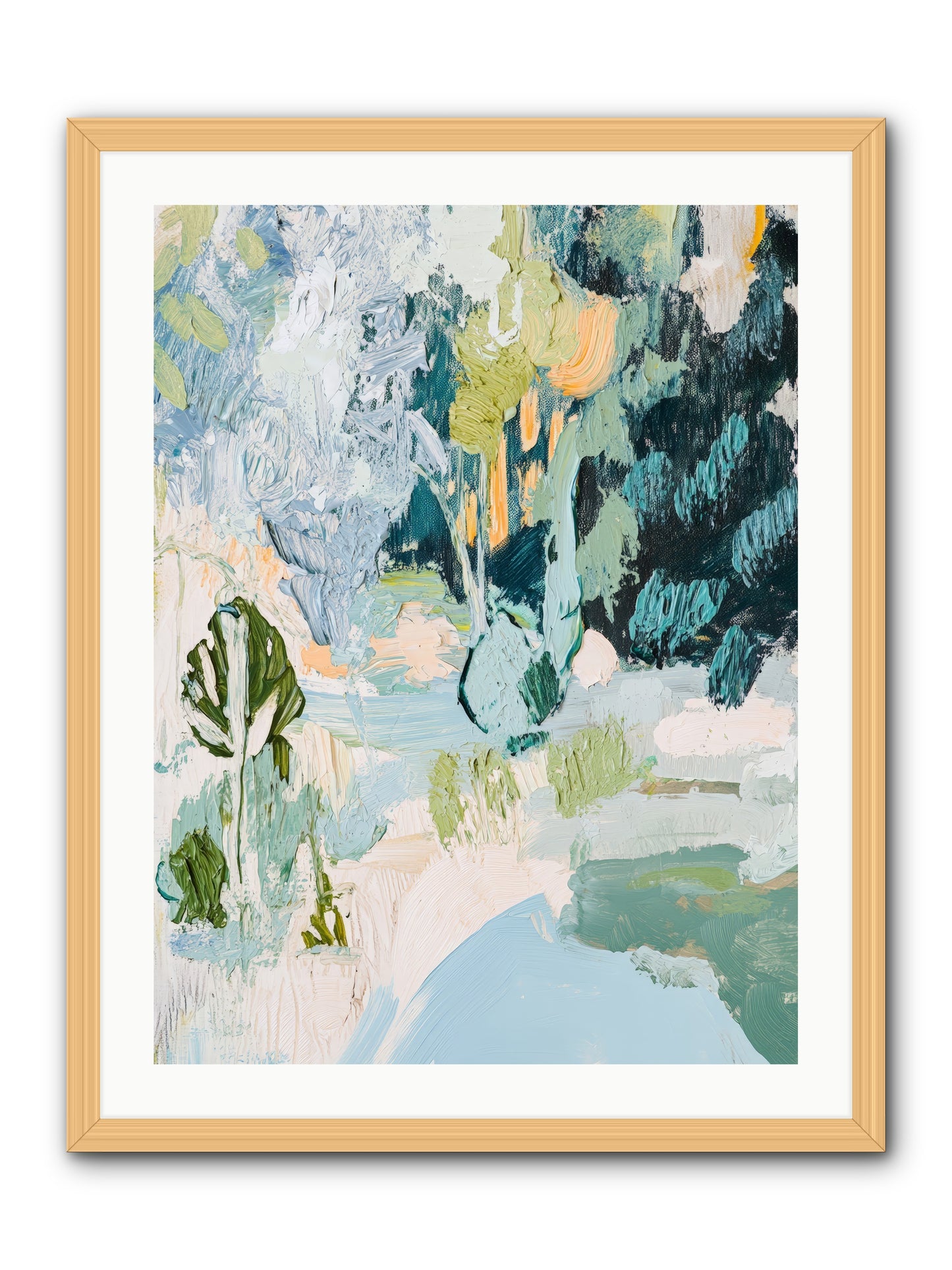 Hidden Forest Corridor -- Framed Print - Natural 24x32