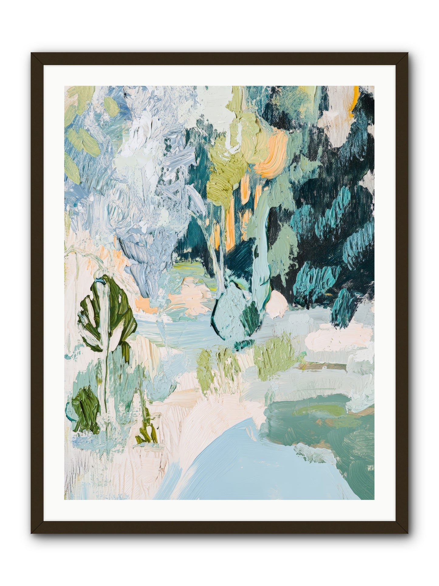 Hidden Forest Corridor -- Framed Print - Black 30x40