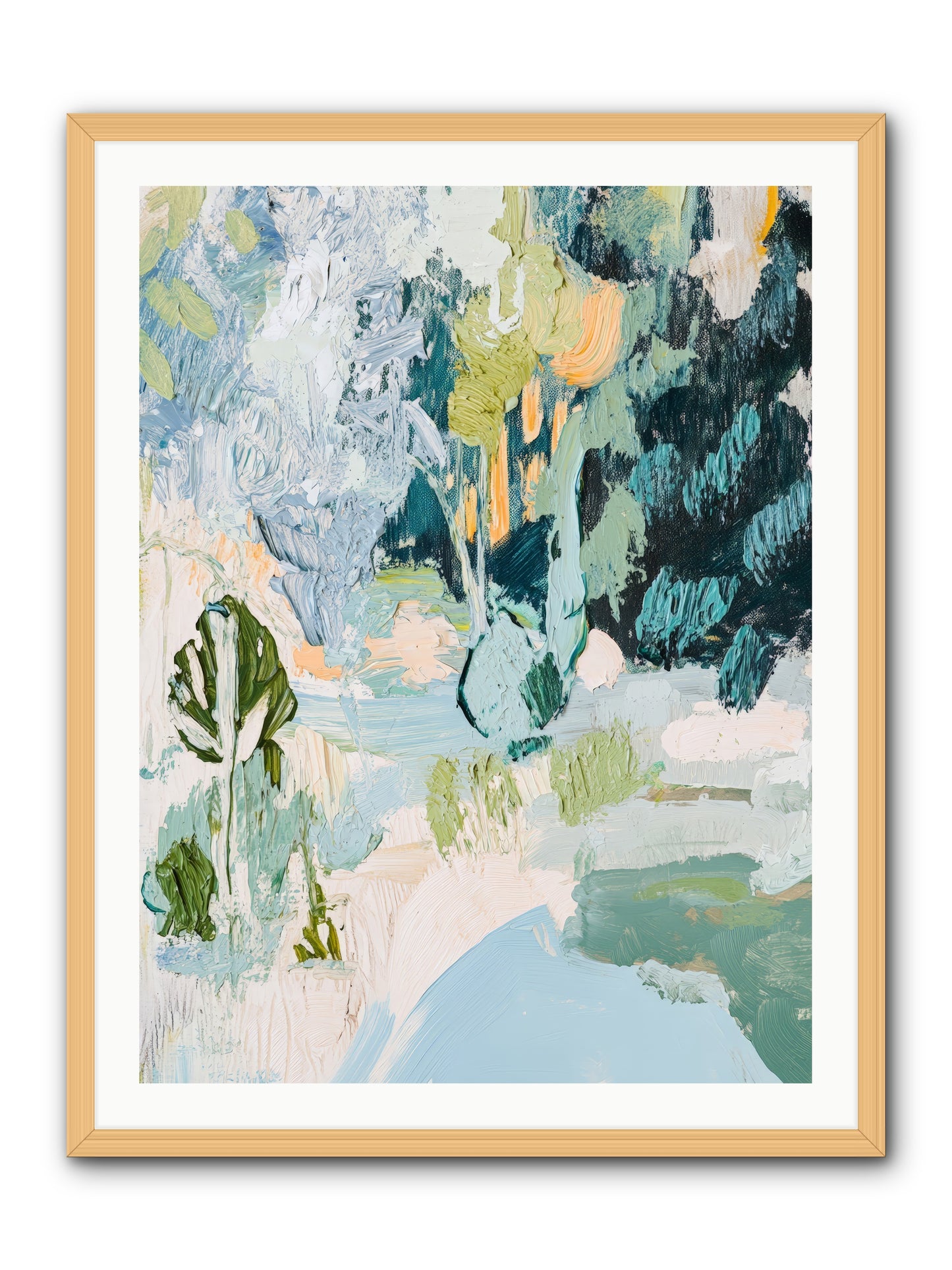 Hidden Forest Corridor -- Framed Print - Natural 30x40