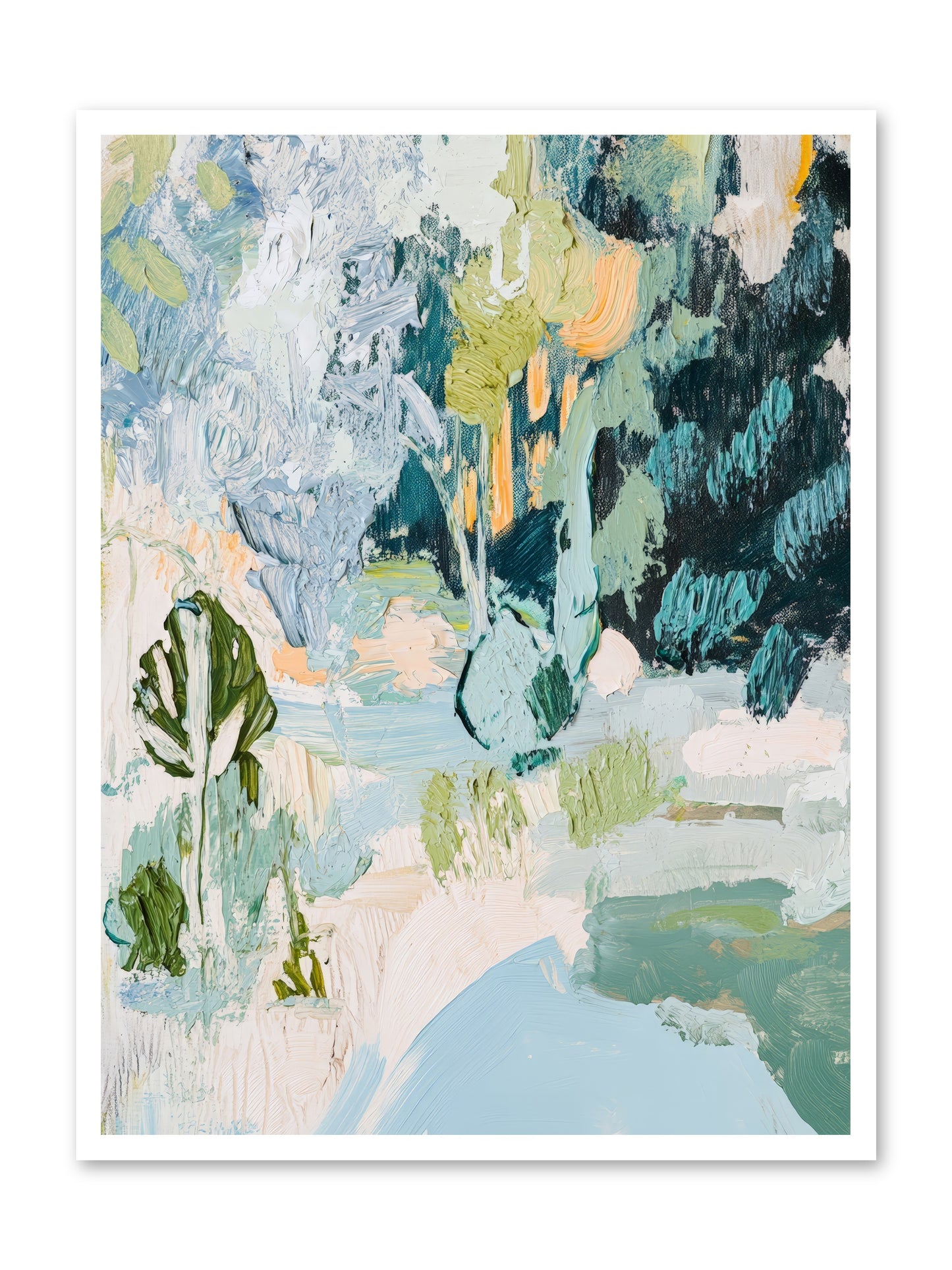 Hidden Forest Corridor -- Loose Canvas Print 30x40