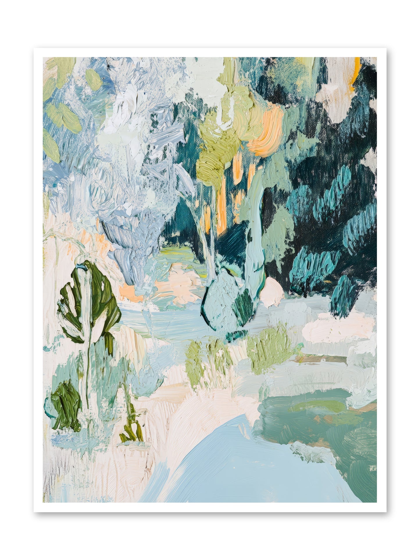 Hidden Forest Corridor -- Loose Canvas Print 36x48