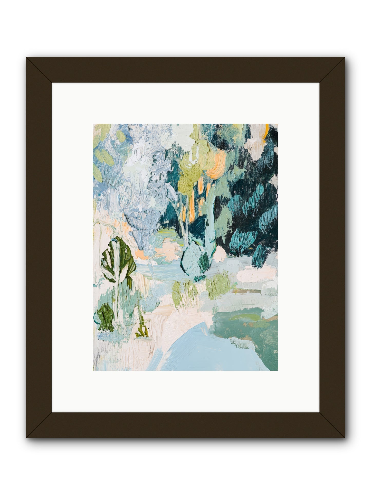 Hidden Forest Corridor -- Framed Print - Black 9x12