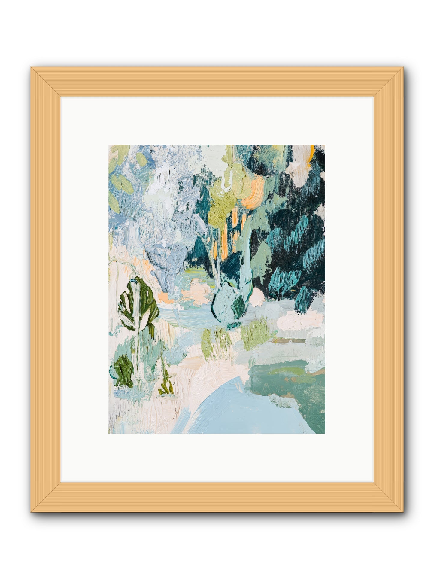 Hidden Forest Corridor -- Framed Print - Natural 9x12